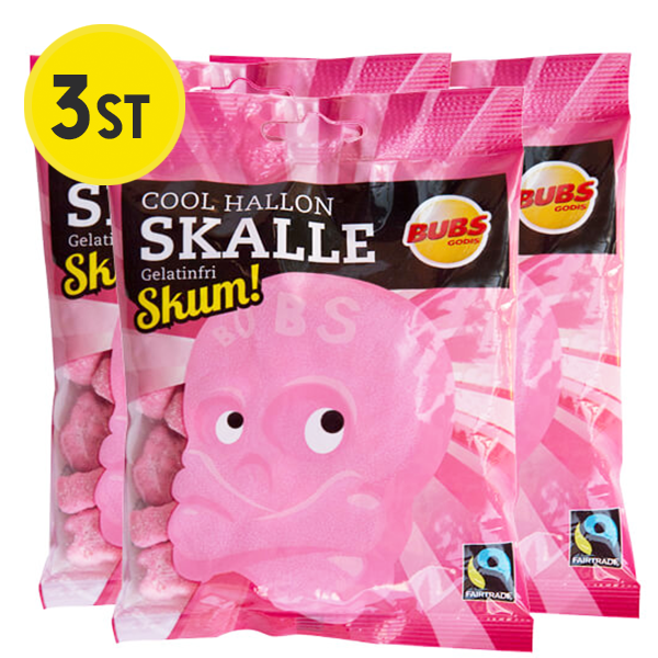 3 pc - Bubs Cool Raspberry Skull Foam 3.17 oz