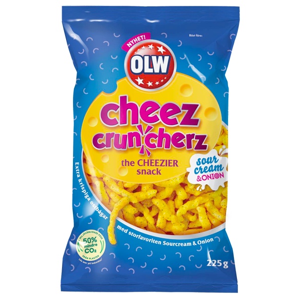 OLW Cheez Crunch Sour Cream & Onion 7.94 oz - Candify.com