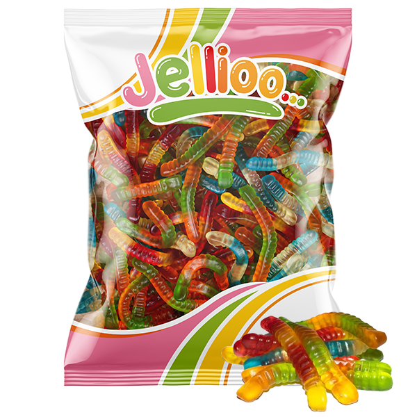 Fruit Flavor Jelly Worms 35.27 oz - Candify.com