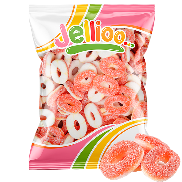 Jellioo Peach Rings - Candify.com