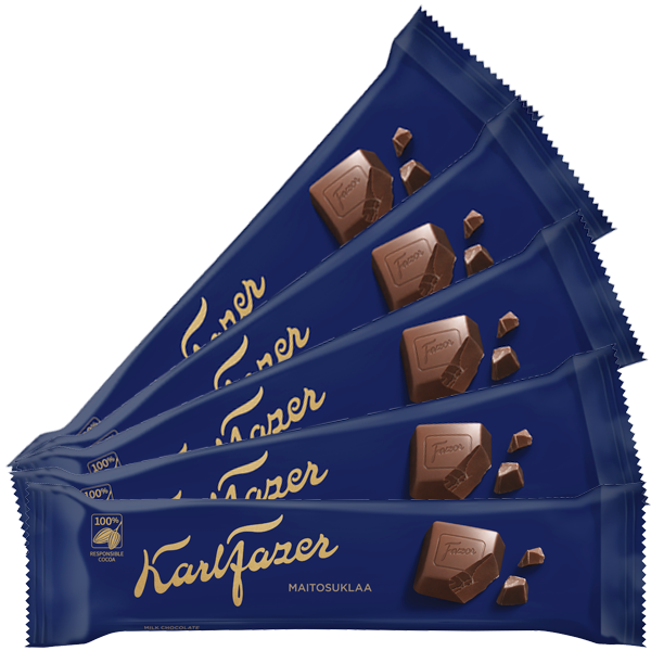 5 pc - Karl Fazer Milk Chocolate 1.38 oz - Candify.com