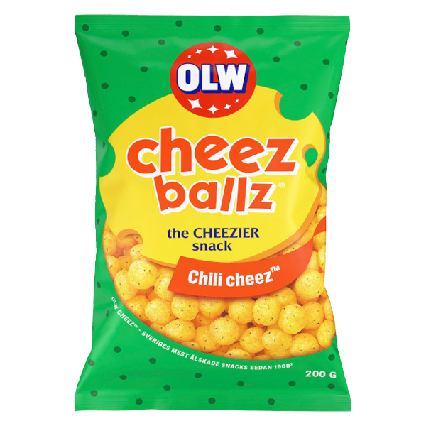 OLW Cheez Ballz Chili Cheez 7.05 oz - Candify.com