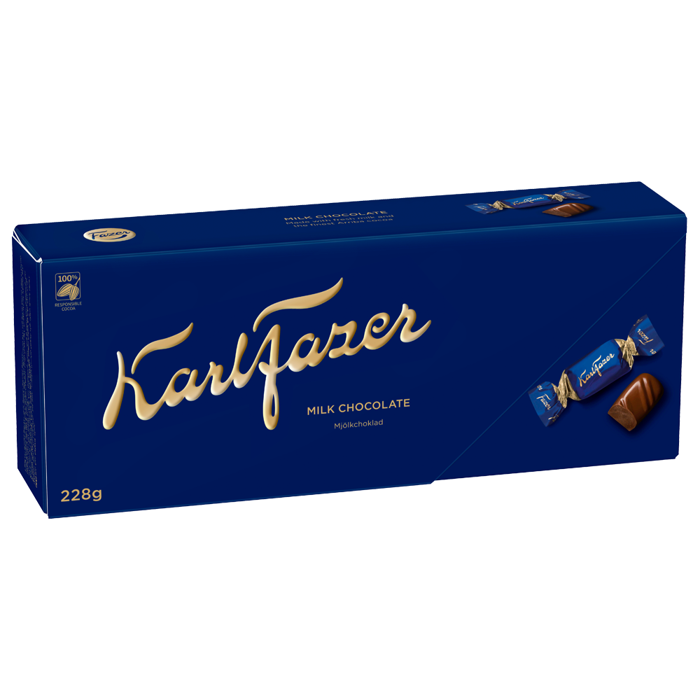 Karl Fazer Milk Chocolate Box 8.04 oz - Candify.com