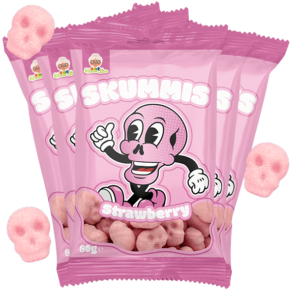 5pc - Skummis Sour Foam Strawberry 2.82 oz - Candify.com