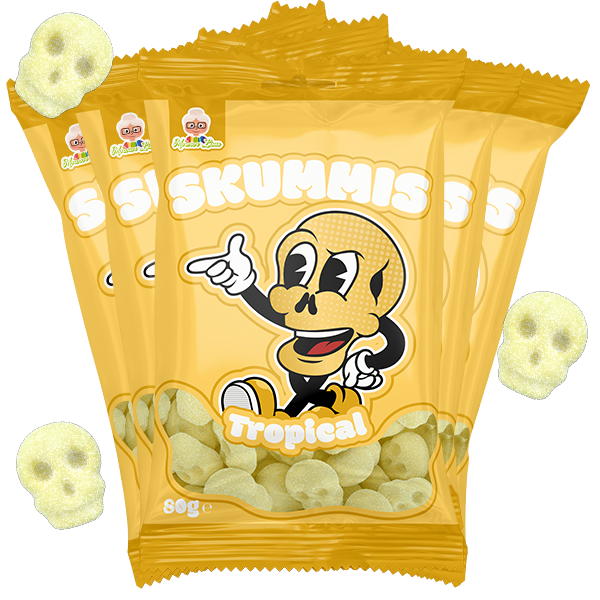 5pc - Skummis Sour Foam Tropical 2.82 oz - Candify.com