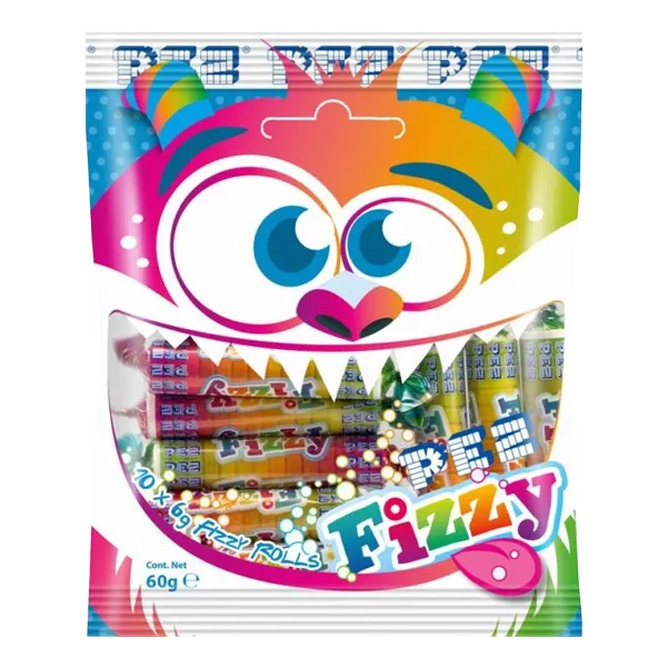 PEZ Fizzy Rolls Bag 2.11oz