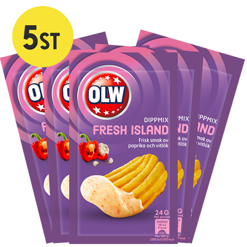 5 pc - OLW Dipmix Fresh Island 0.85 oz - Candify.com